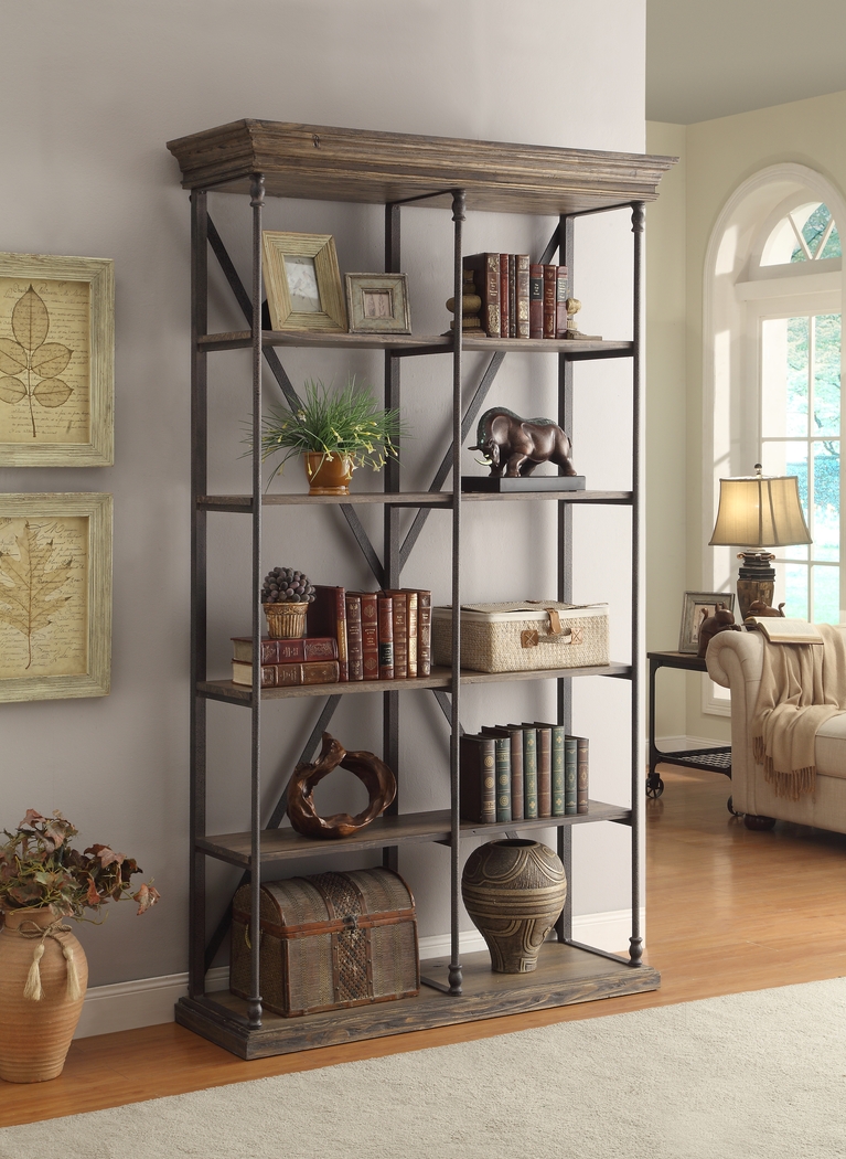 Marlberry Brown Bookcase - Thumbnail - Image 2