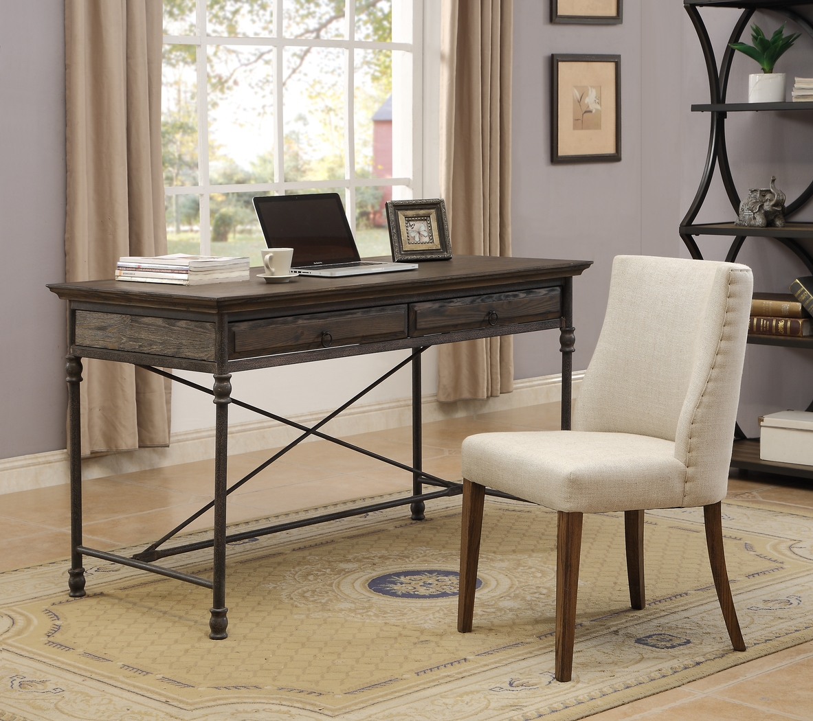 Marlberry Brown Desk - Thumbnail - Image 3