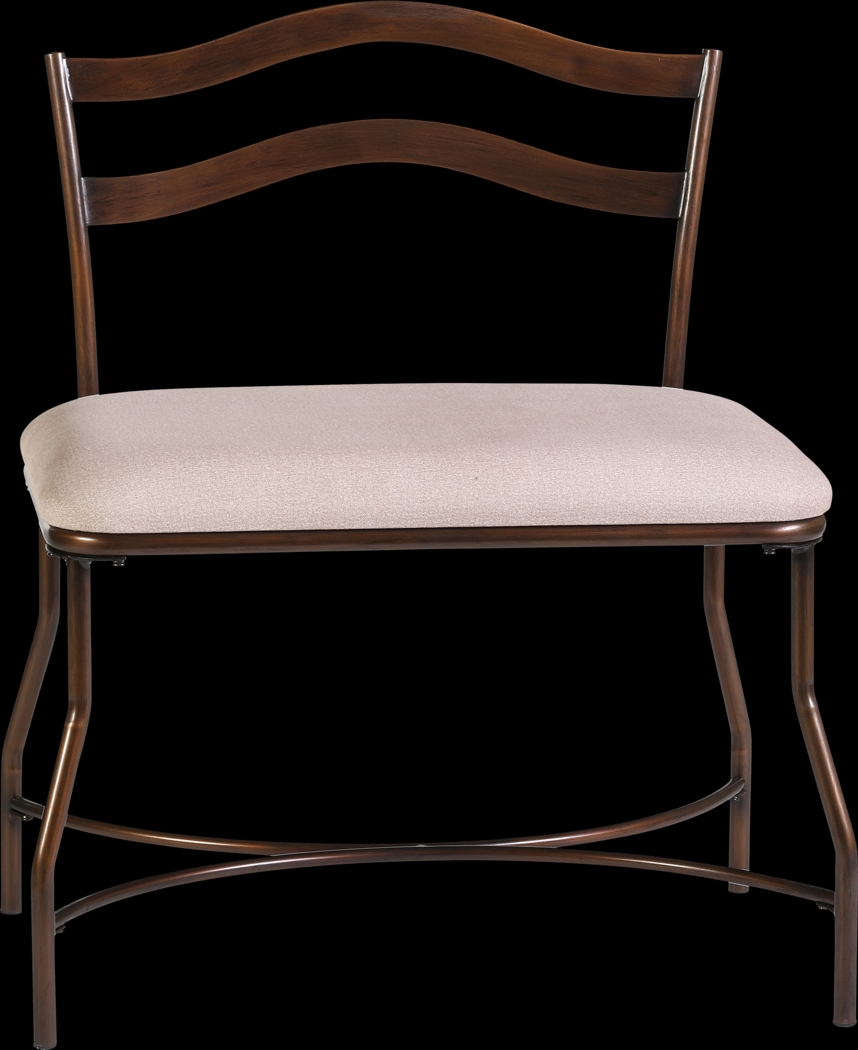 Marlene Ivory Vanity Bench - Thumbnail - Image 1