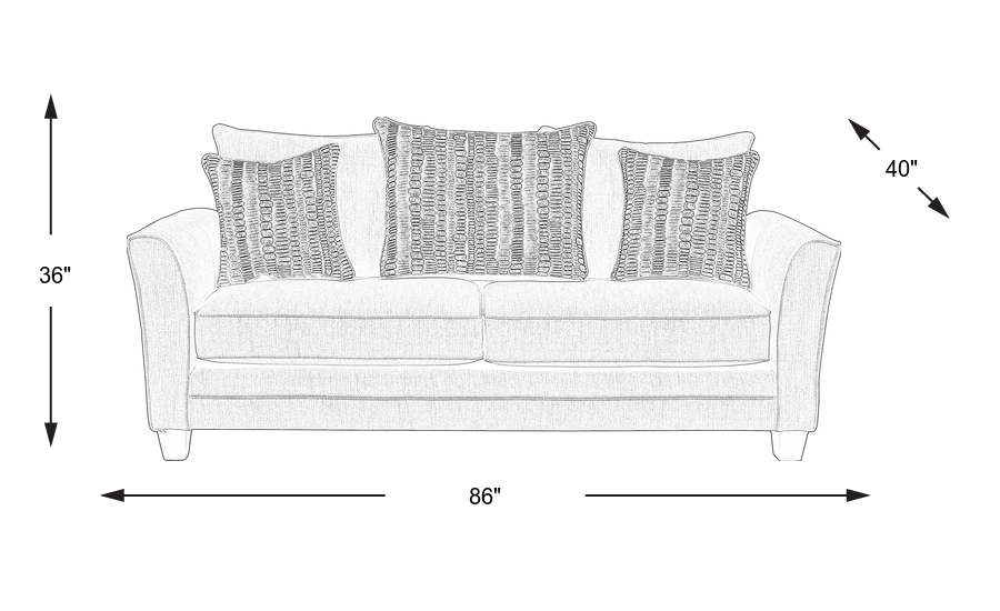 Dimension Image. Please refer to the Dimension Tab on this page for dimension details.