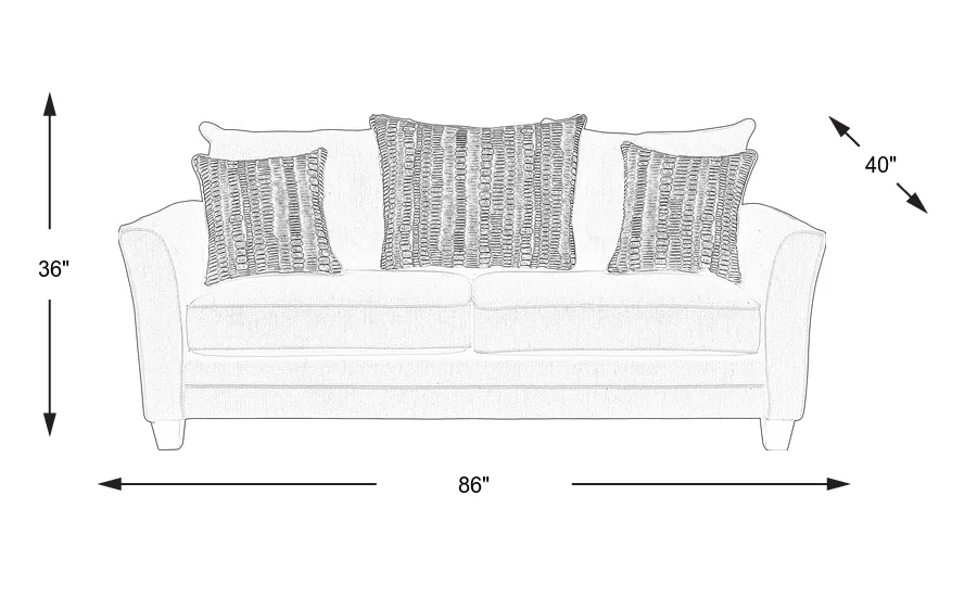 Dimension Image. Please refer to the Dimension Tab on this page for dimension details.