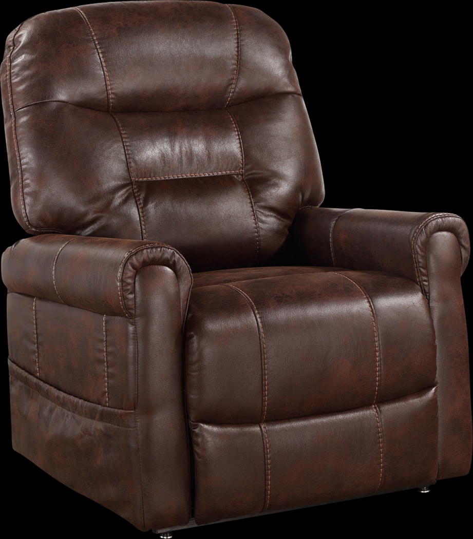 Marlhill Walnut Power Lift Recliner - Thumbnail - Image 1