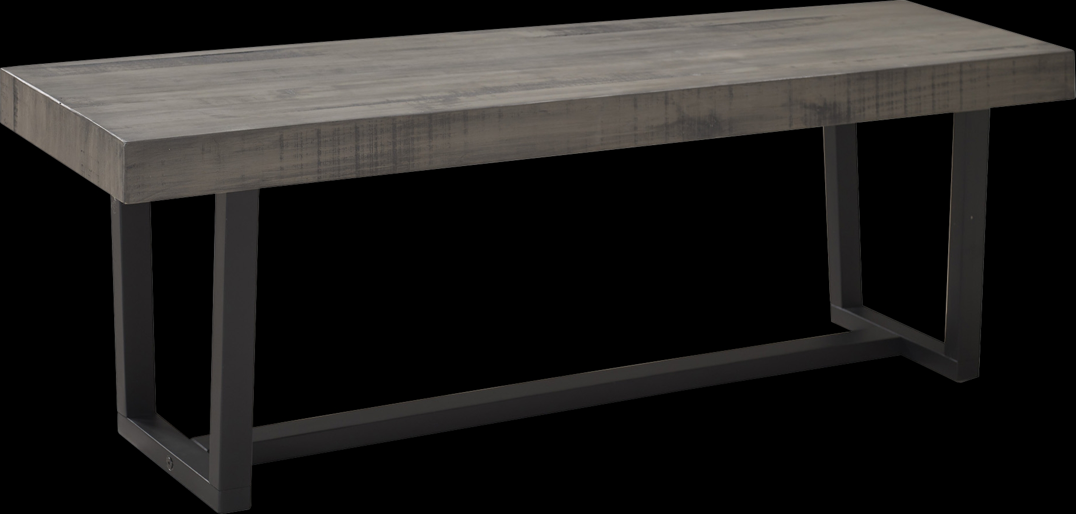 Marlinda Gray Dining Bench - Thumbnail - Image 1