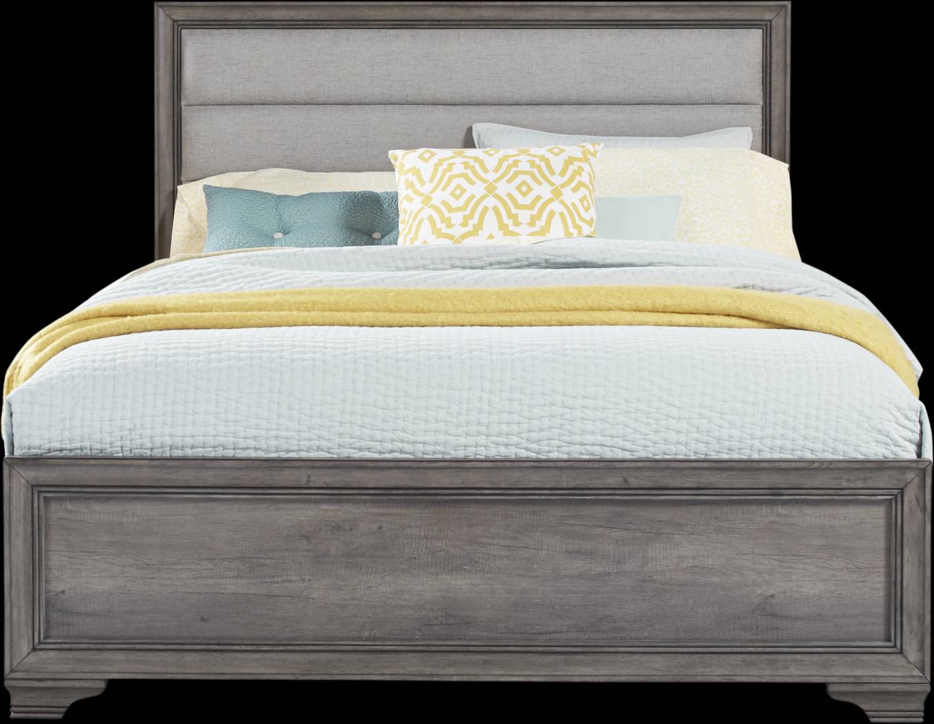 Marlow Gray 5 Pc Queen Panel Bedroom - Thumbnail - Image 2