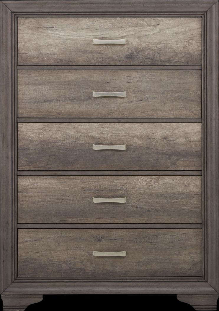 Marlow Gray 5 Pc Queen Panel Bedroom - Thumbnail - Image 5