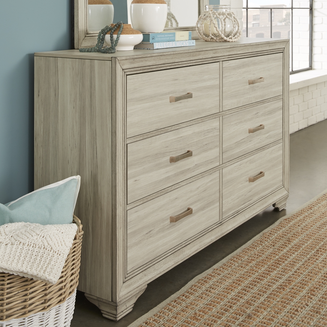 Marlow Natural 5 Pc Queen Panel Bedroom - Thumbnail - Image 5