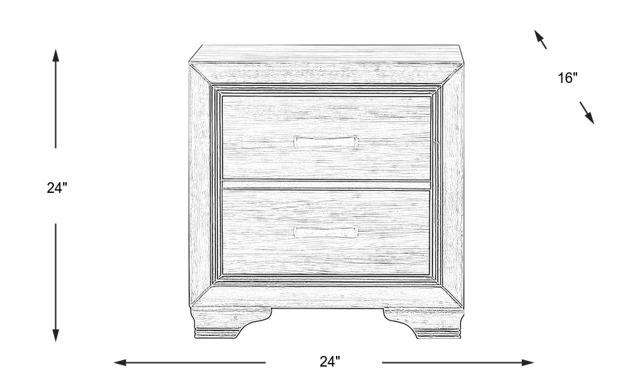 Dimension Image. Please refer to the Dimension Tab on this page for dimension details.
