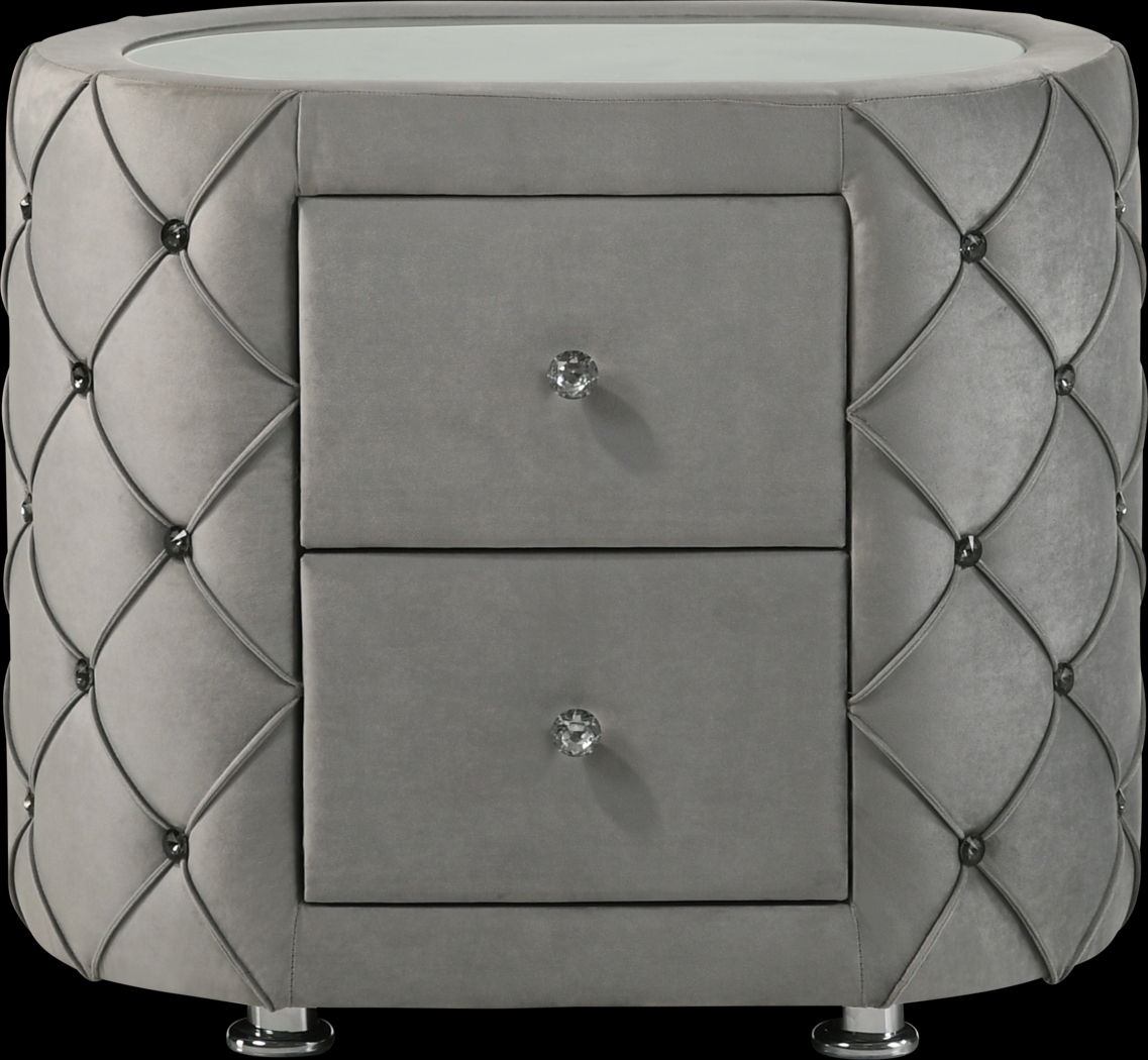 Marmande Gray Nightstand - Thumbnail - Image 3