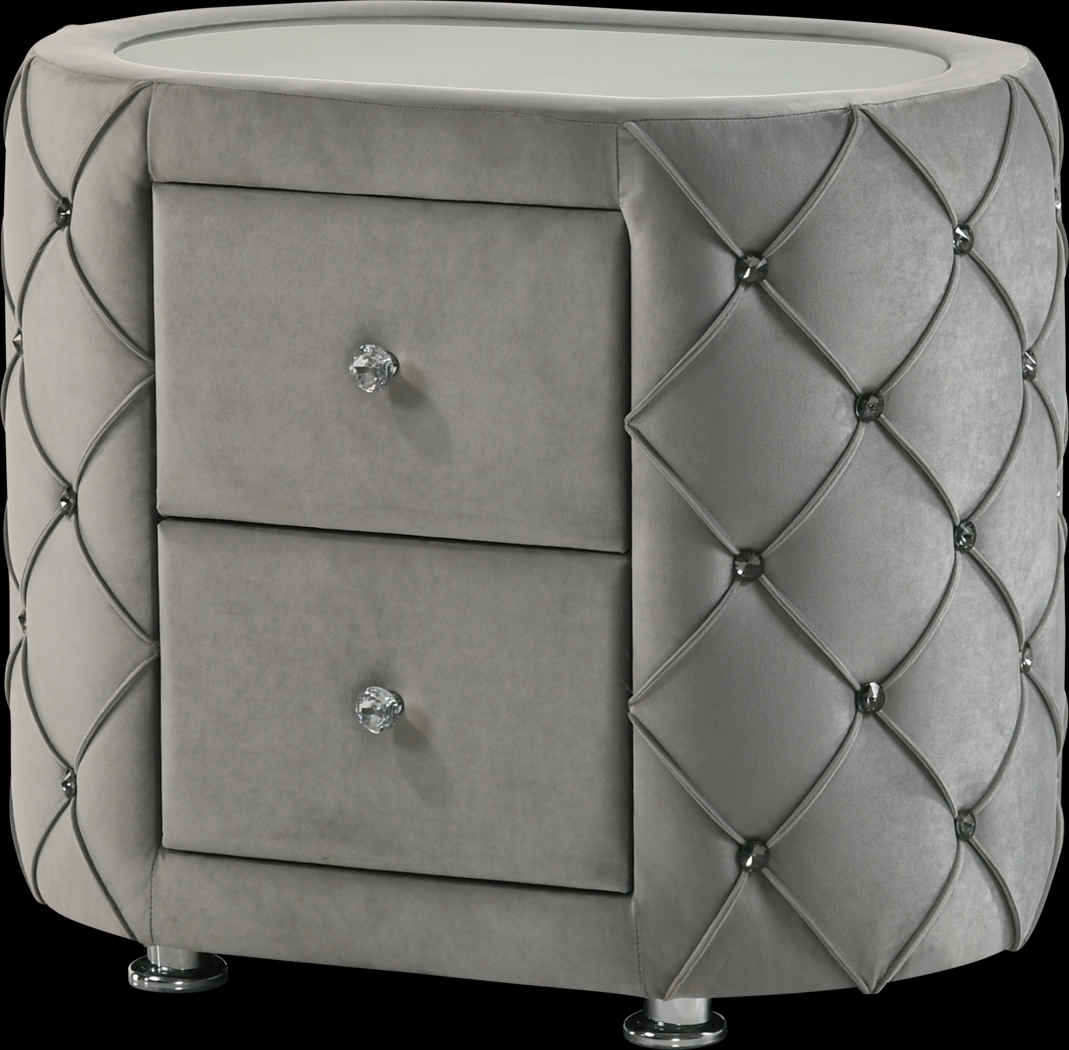 Marmande Gray Nightstand - Thumbnail - Image 1