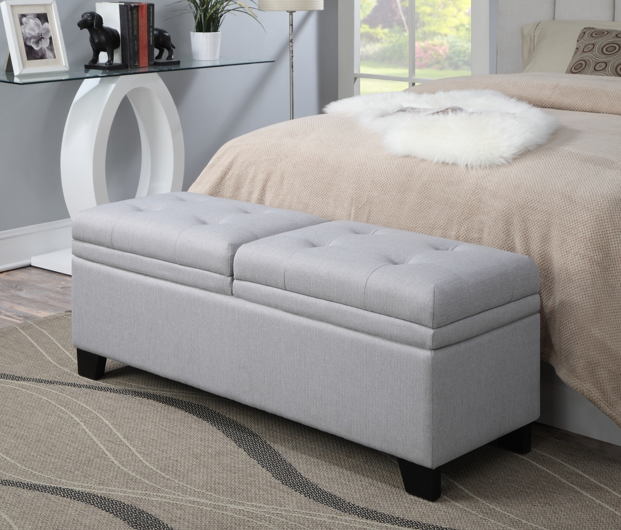 Marmor Gray Storage Bench - Thumbnail - Image 6