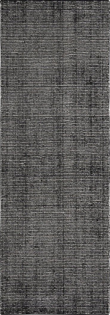 Marmot Black 2' x 6'1 Runner Rug - Thumbnail - Image 1