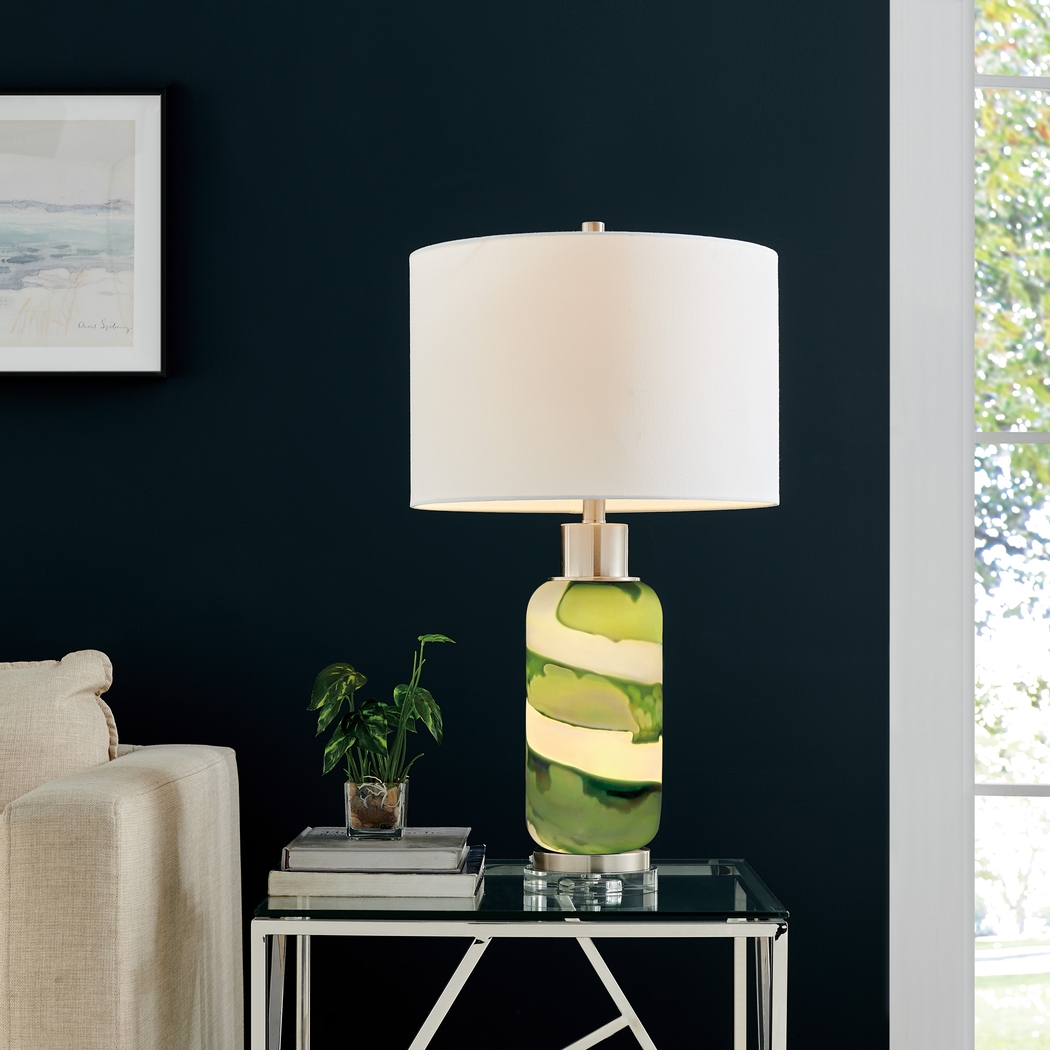 Maro Hills Green Lamp - Thumbnail - Image 2