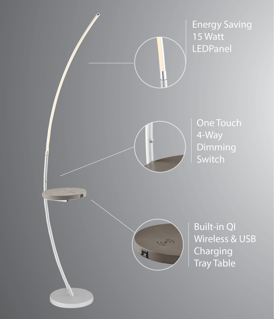 Marona Silver Floor Lamp - Thumbnail - Image 6