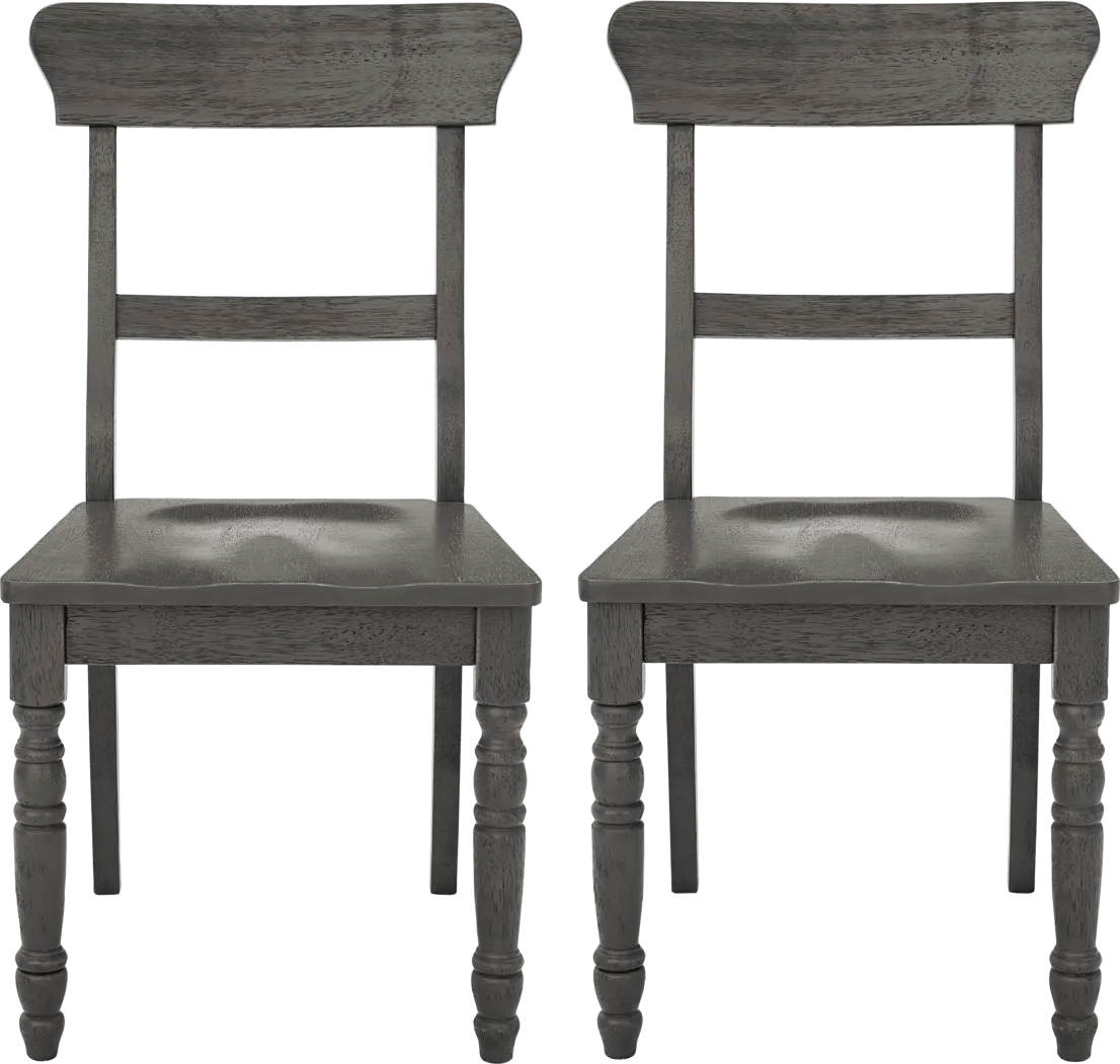 Marovelli Gray Dining Chair, Set of 2 - Thumbnail - Image 2