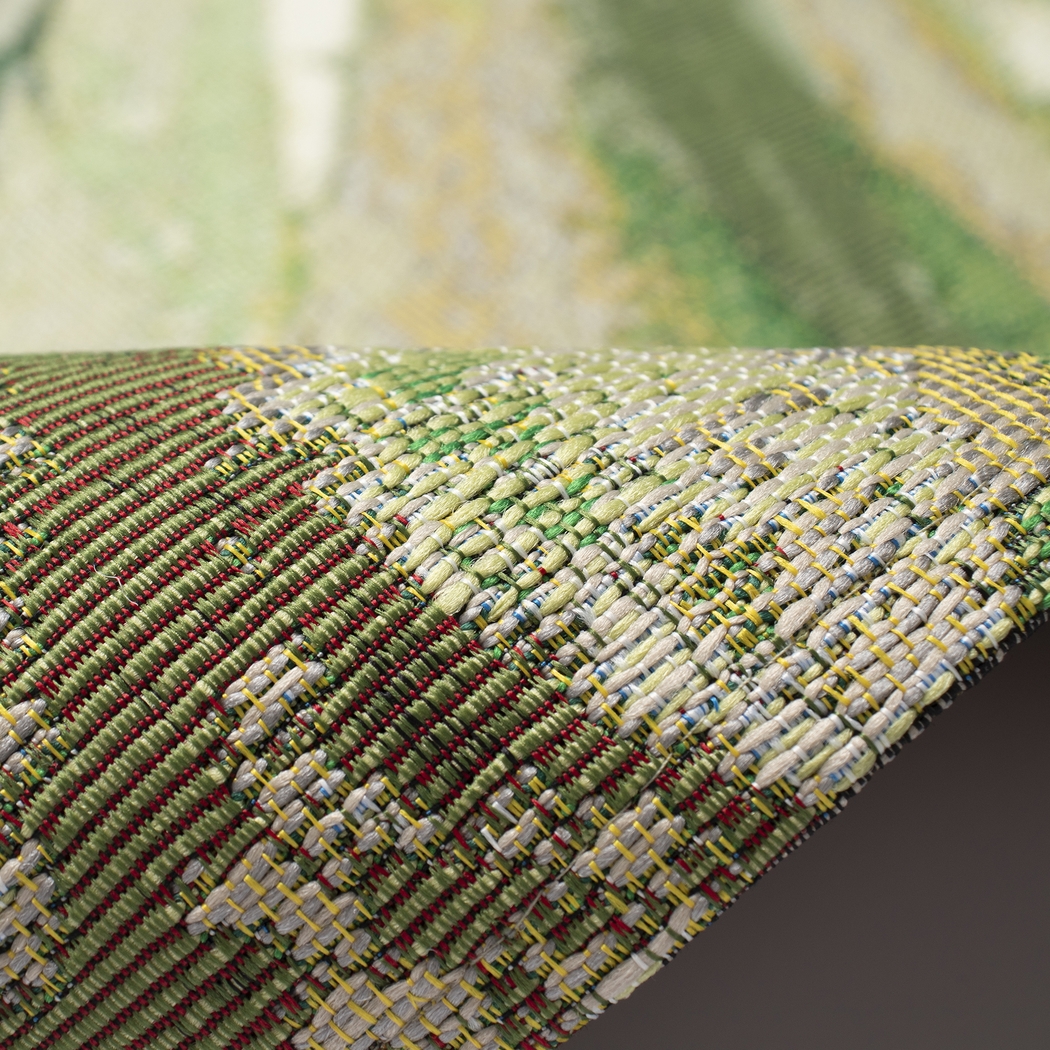 Marpond Green 4'10 x 7'6 Indoor/Outdoor Rug - Thumbnail - Image 3