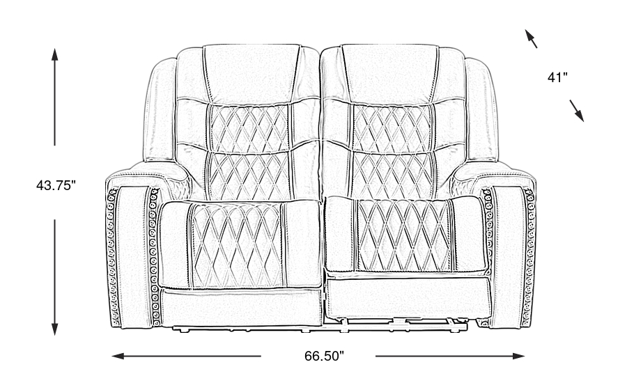 Dimension Image. Please refer to the Dimension Tab on this page for dimension details.
