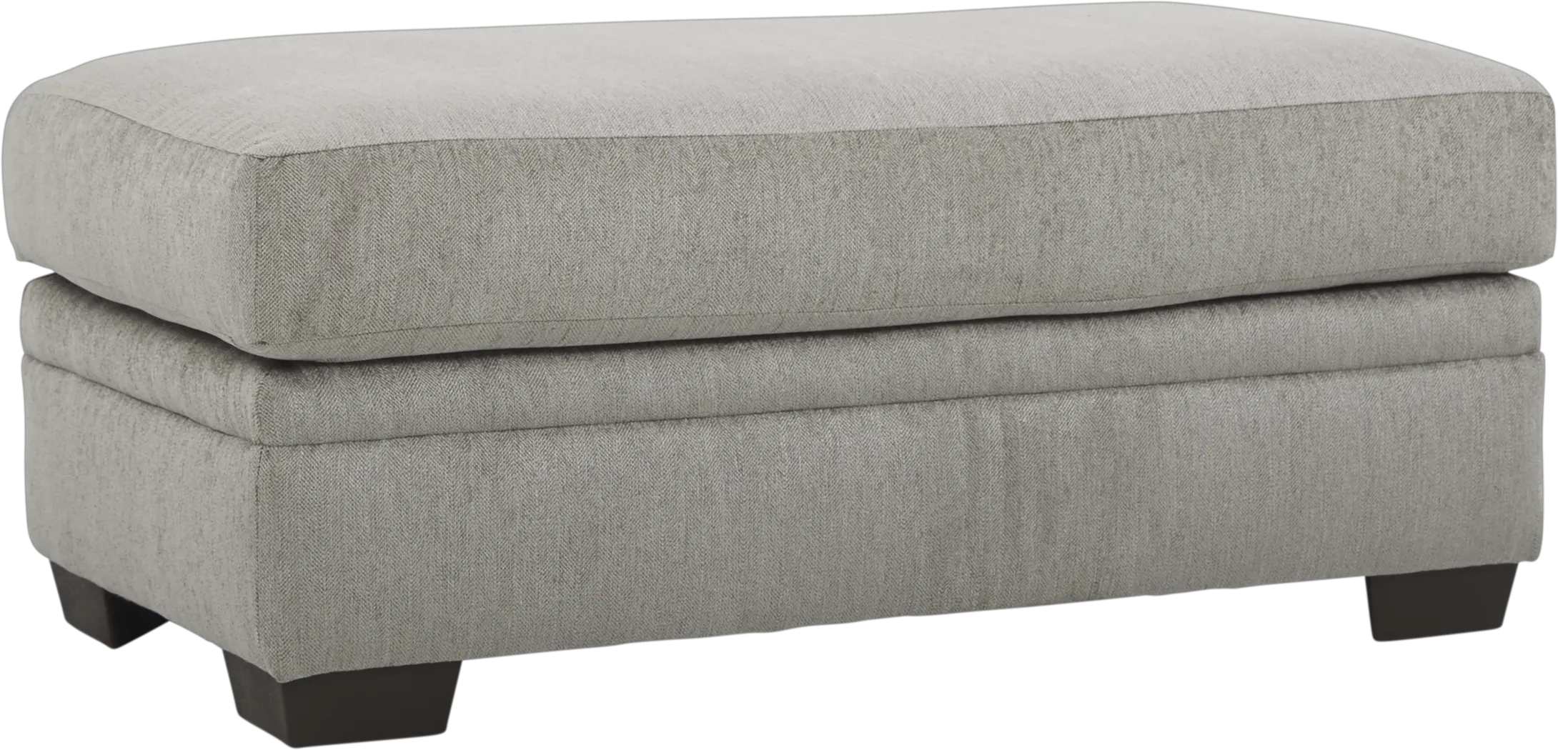 Marquis Heights Pewter Ottoman - Thumbnail - Image 1