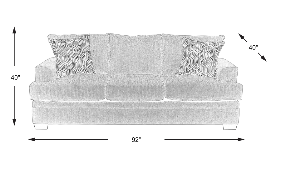 Dimension Image. Please refer to the Dimension Tab on this page for dimension details.