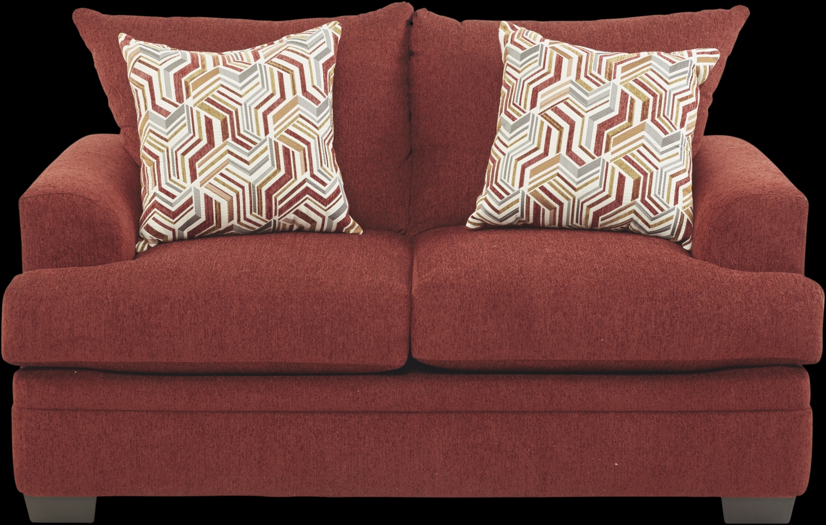 Marquis Heights Red Loveseat - Thumbnail - Image 1