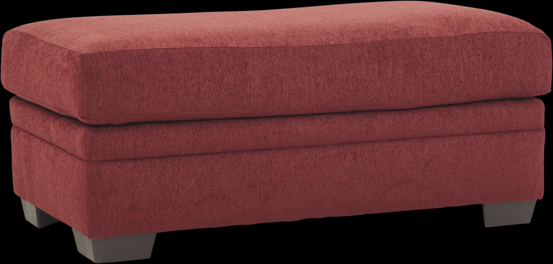 Marquis Heights Red Ottoman - Thumbnail - Image 1