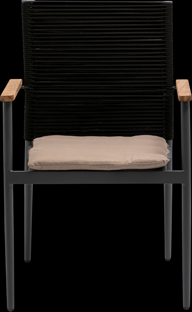 Marsalise Black Arm Chair, Set of 2 - Thumbnail - Image 4