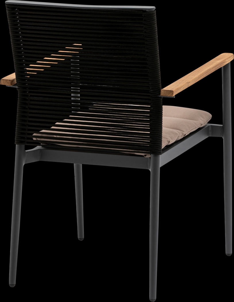 Marsalise Black Arm Chair, Set of 2 - Thumbnail - Image 6