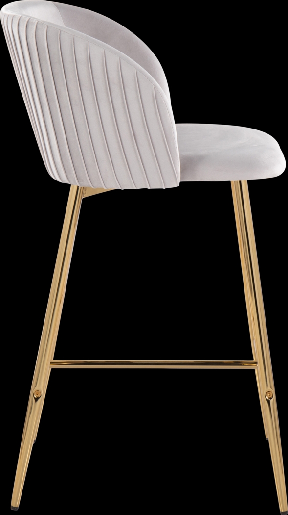 Marsanne I Silver Counter Height Stool, Set of 2 - Thumbnail - Image 5