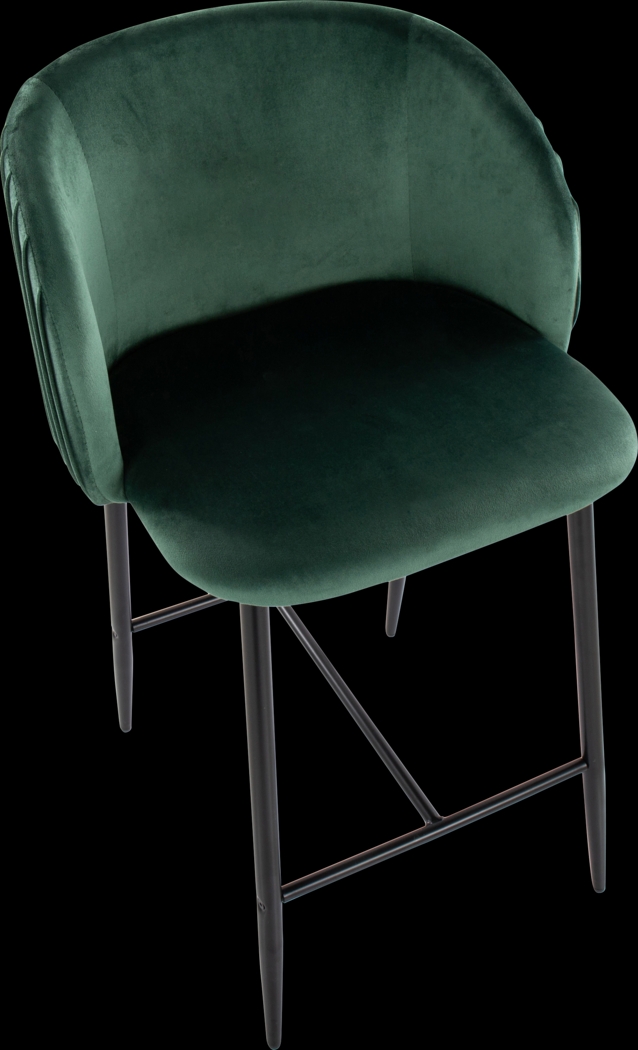 Marsanne II Green Counter Height Stool, Set of 2 - Thumbnail - Image 4