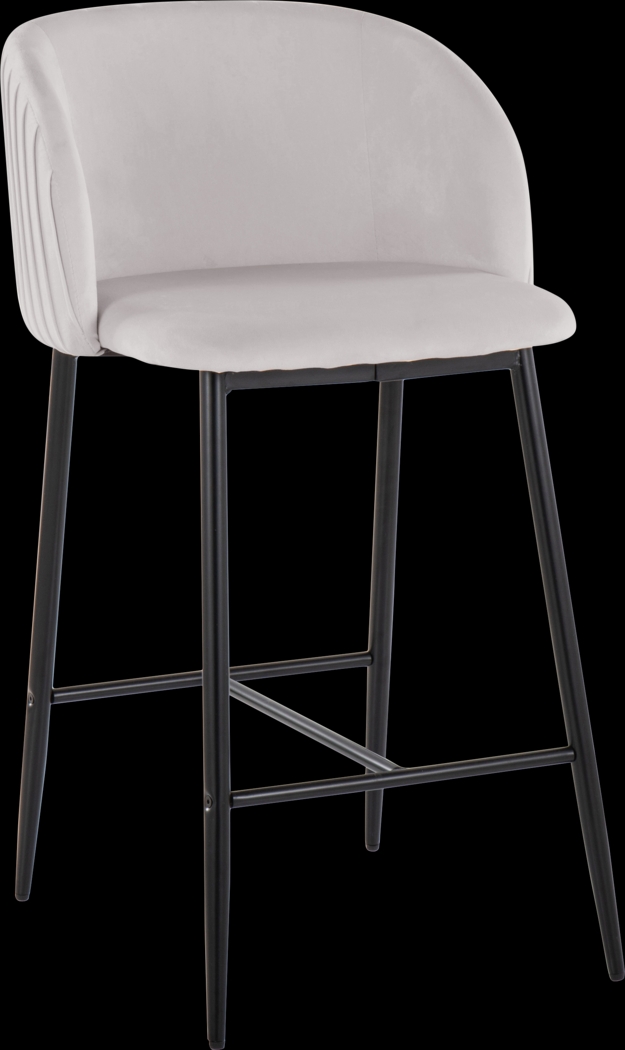Marsanne II Silver Counter Height Stool, Set of 2 - Thumbnail - Image 3