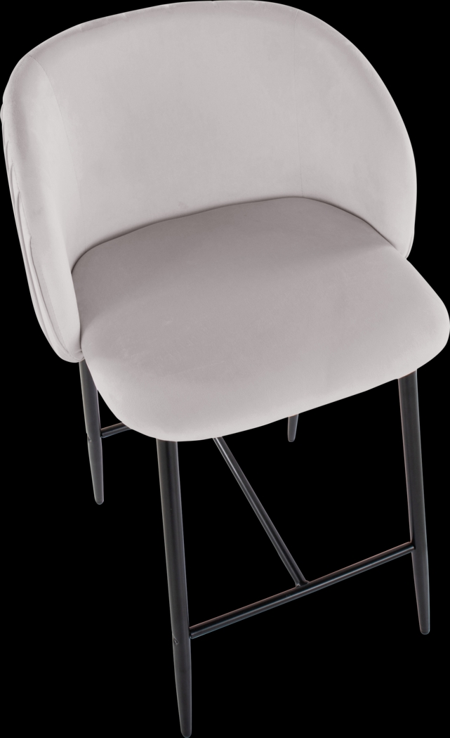 Marsanne II Silver Counter Height Stool, Set of 2 - Thumbnail - Image 4