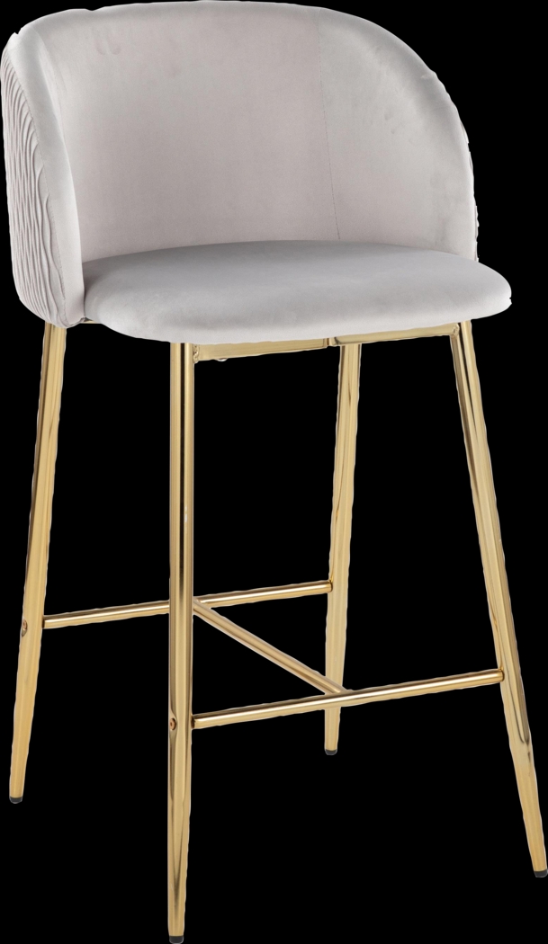 Marsanne IV Silver Counter Height Stool, Set of 2 - Thumbnail - Image 3