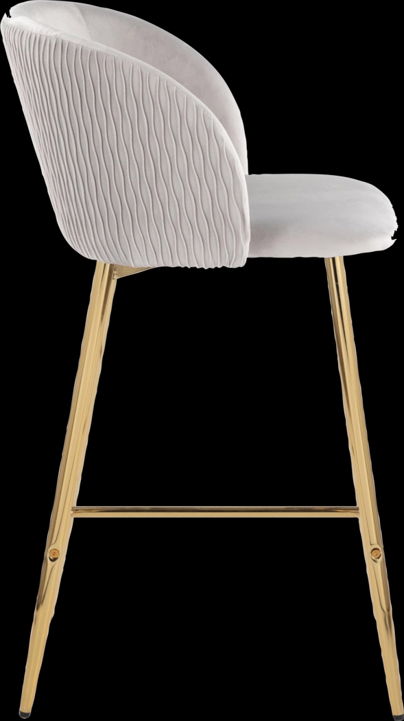 Marsanne IV Silver Counter Height Stool, Set of 2 - Thumbnail - Image 4