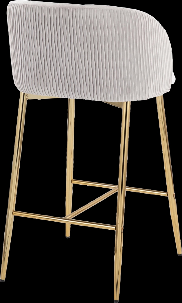Marsanne IV Silver Counter Height Stool, Set of 2 - Thumbnail - Image 5