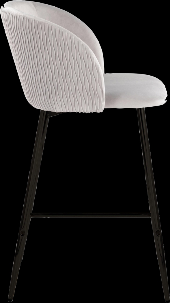 Marsanne V Silver Counter Height Stool, Set of 2 - Thumbnail - Image 4