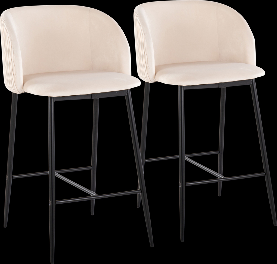 Marsanne V White Counter Height Stool, Set of 2 - Thumbnail - Image 1