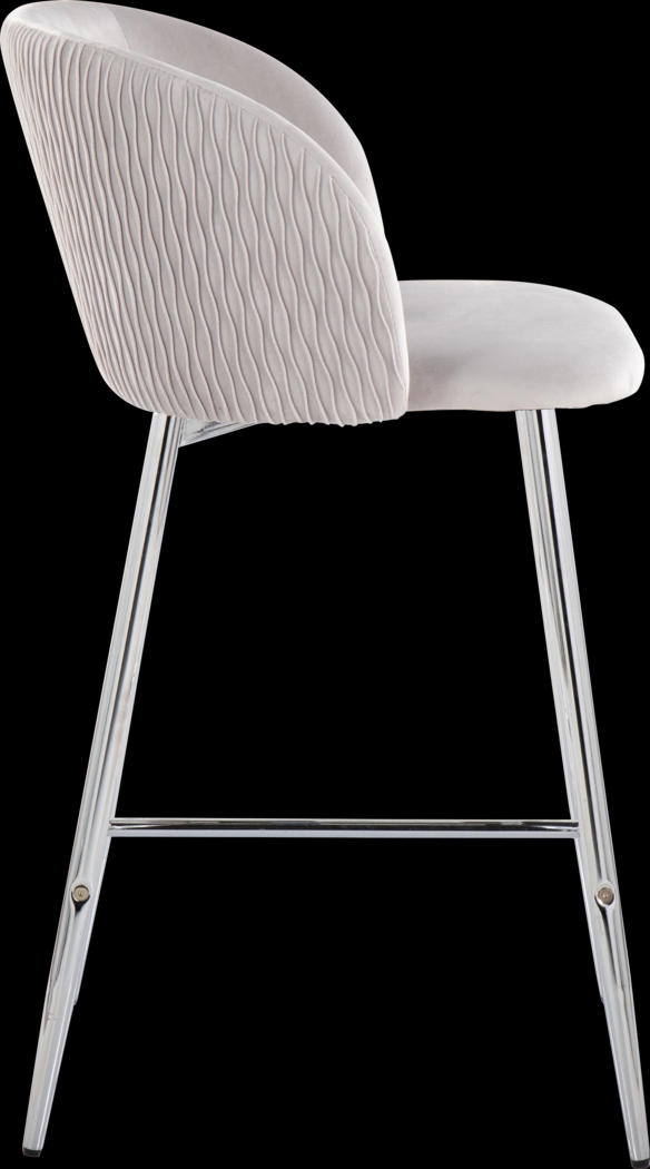 Marsanne VI Silver Counter Height Stool, Set of 2 - Thumbnail - Image 4