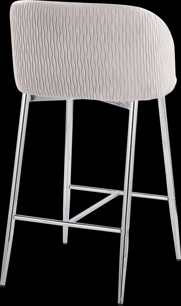 Marsanne VI Silver Counter Height Stool, Set of 2 - Thumbnail - Image 6