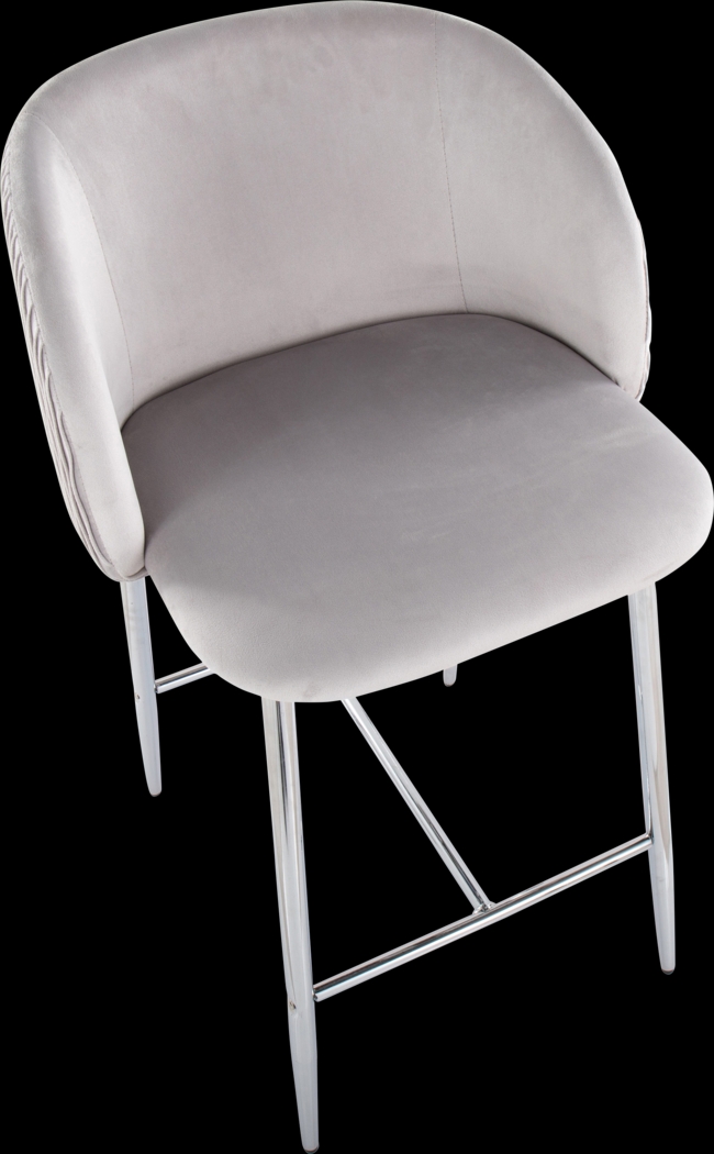 Marsanne VI Silver Counter Height Stool, Set of 2 - Thumbnail - Image 8