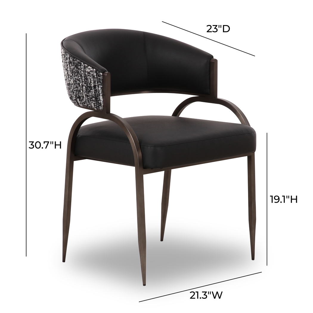 Marscoms I Black Arm Chair - Thumbnail - Image 5