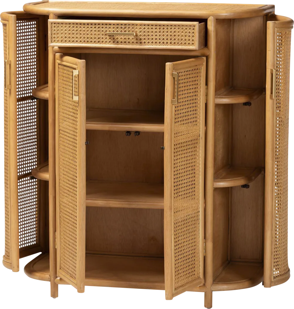Marsdew Brown Storage Cabinet - Thumbnail - Image 4