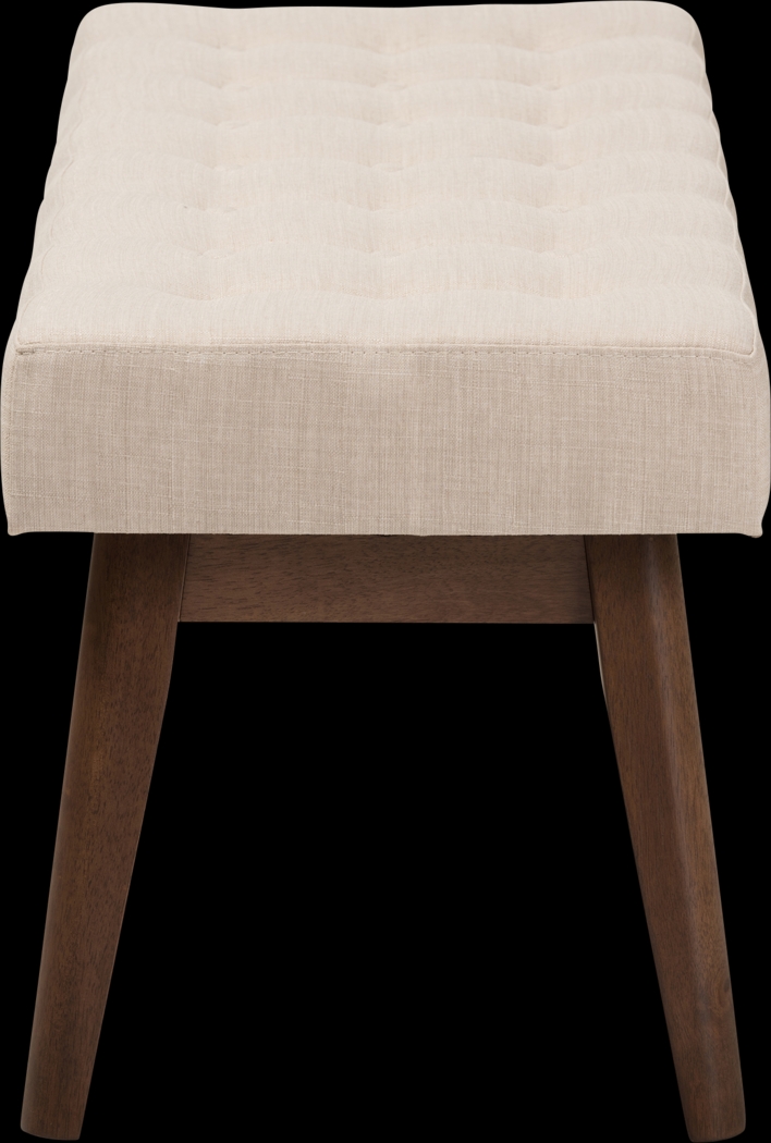 Marshead Beige Accent Bench - Thumbnail - Image 5