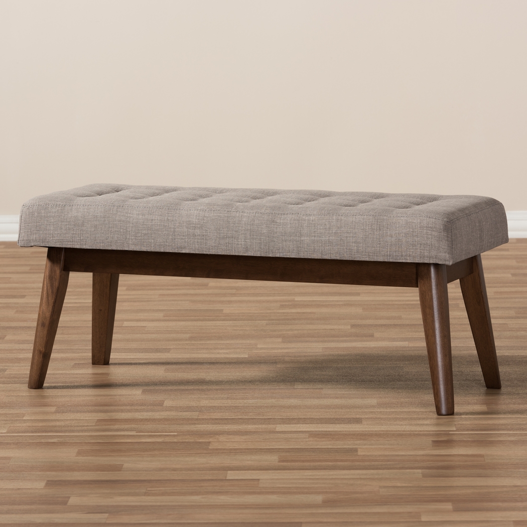 Marshead Light Gray Accent Bench - Thumbnail - Image 3