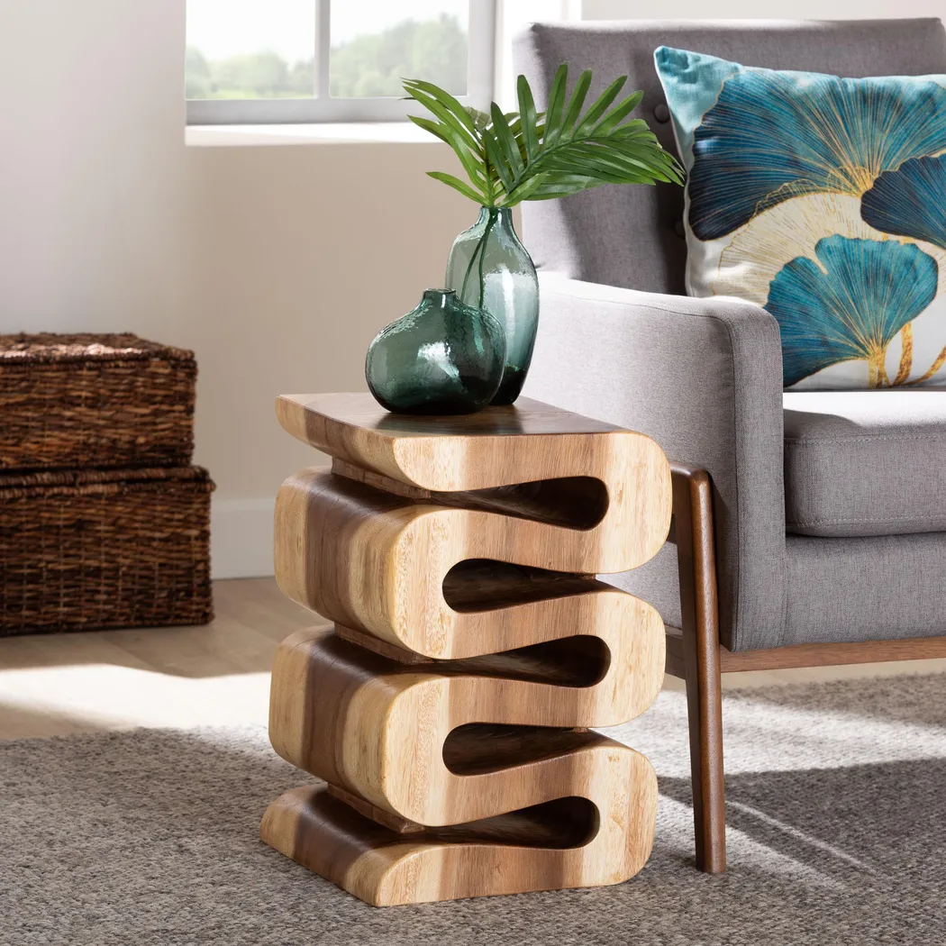 Marshlife Brown End Table - Thumbnail - Image 2