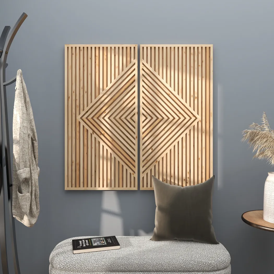 Marsoft Light Oak Wall Decor - Image 2