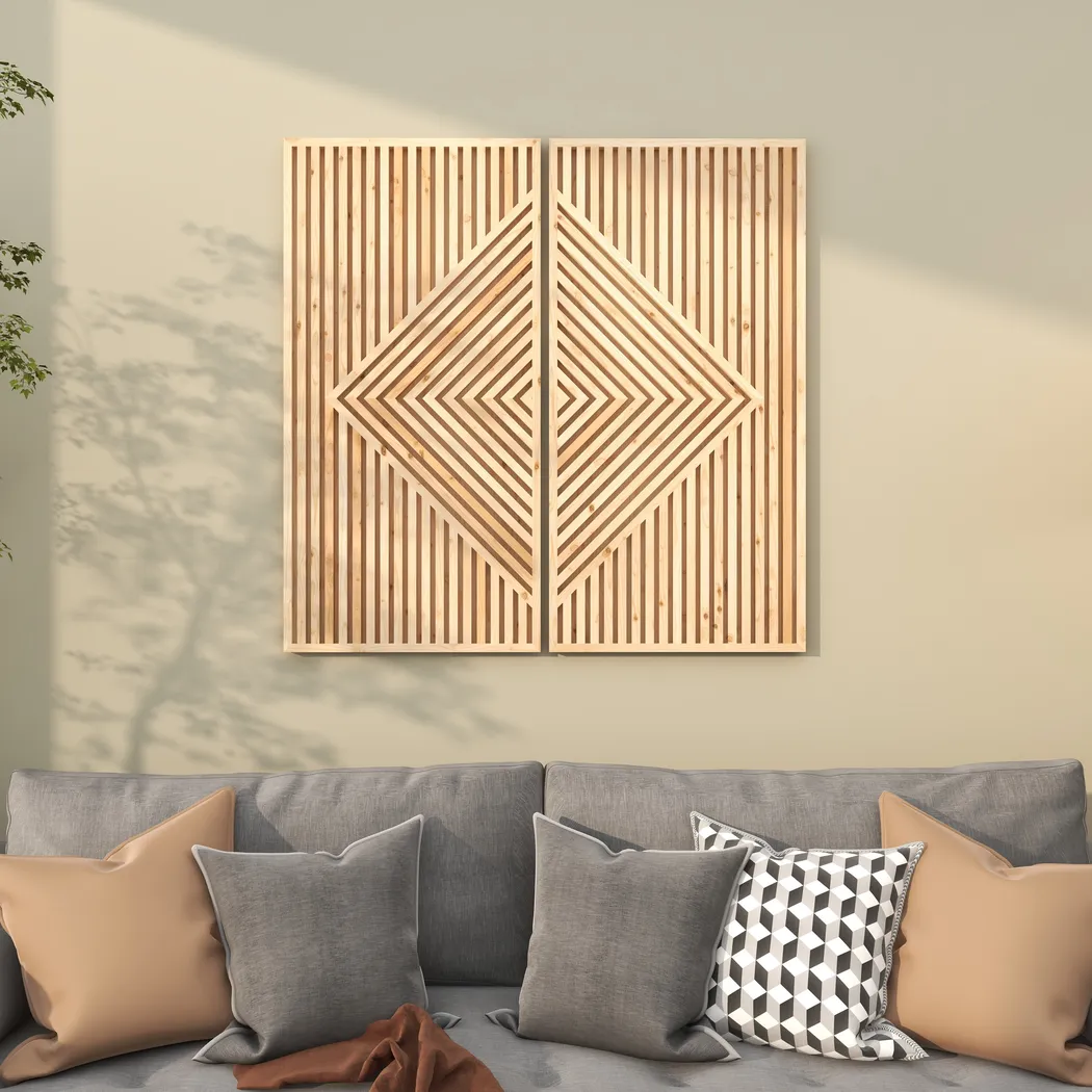 Marsoft Light Oak Wall Decor - Image 3