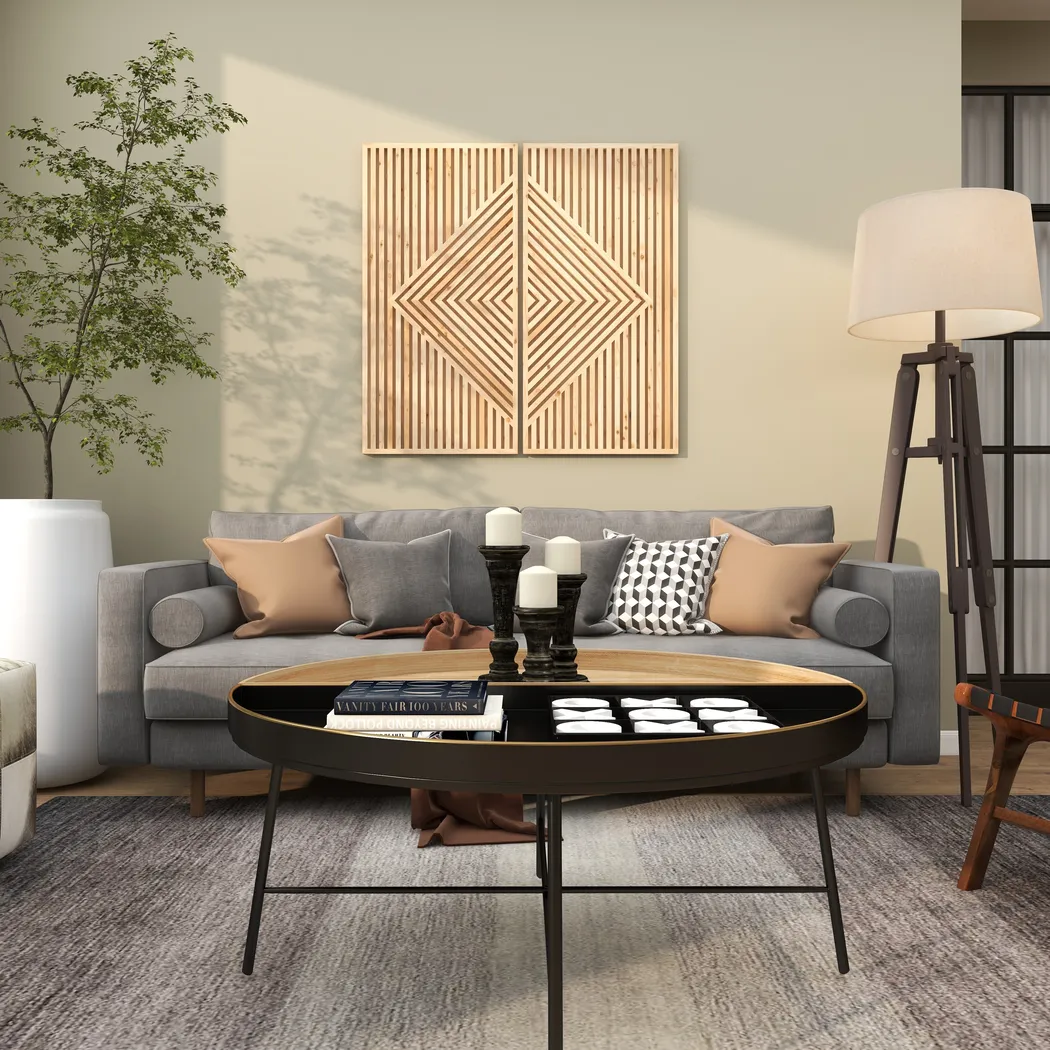 Marsoft Light Oak Wall Decor - Image 7