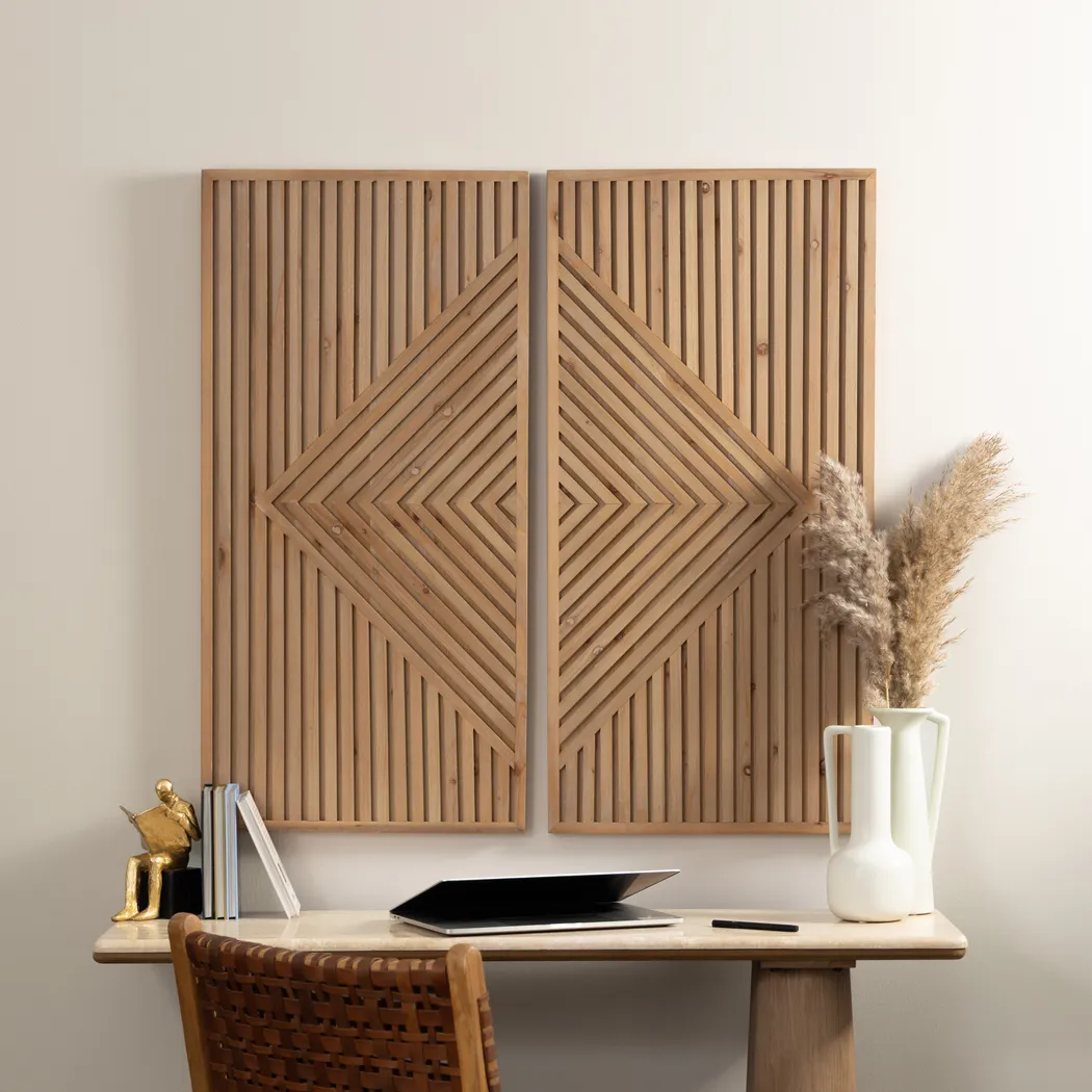 Marsoft Light Oak Wall Decor - Image 9