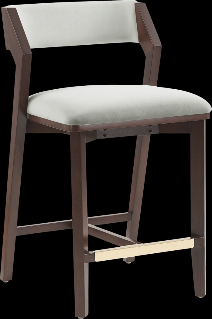 Marspoly White Counter Height Stool - Thumbnail - Image 6