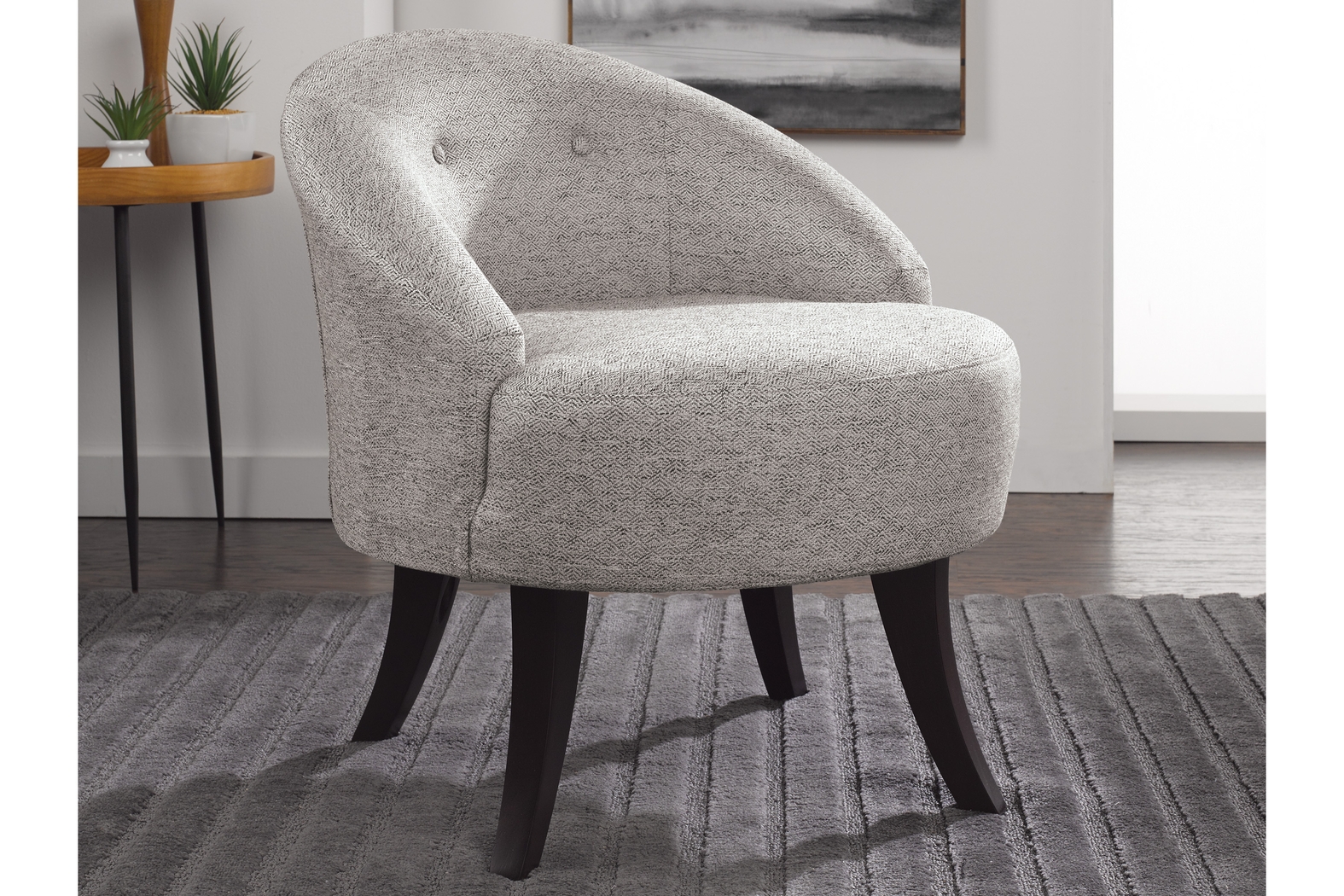 Marsston Black Accent Swivel Chair - Thumbnail - Image 2