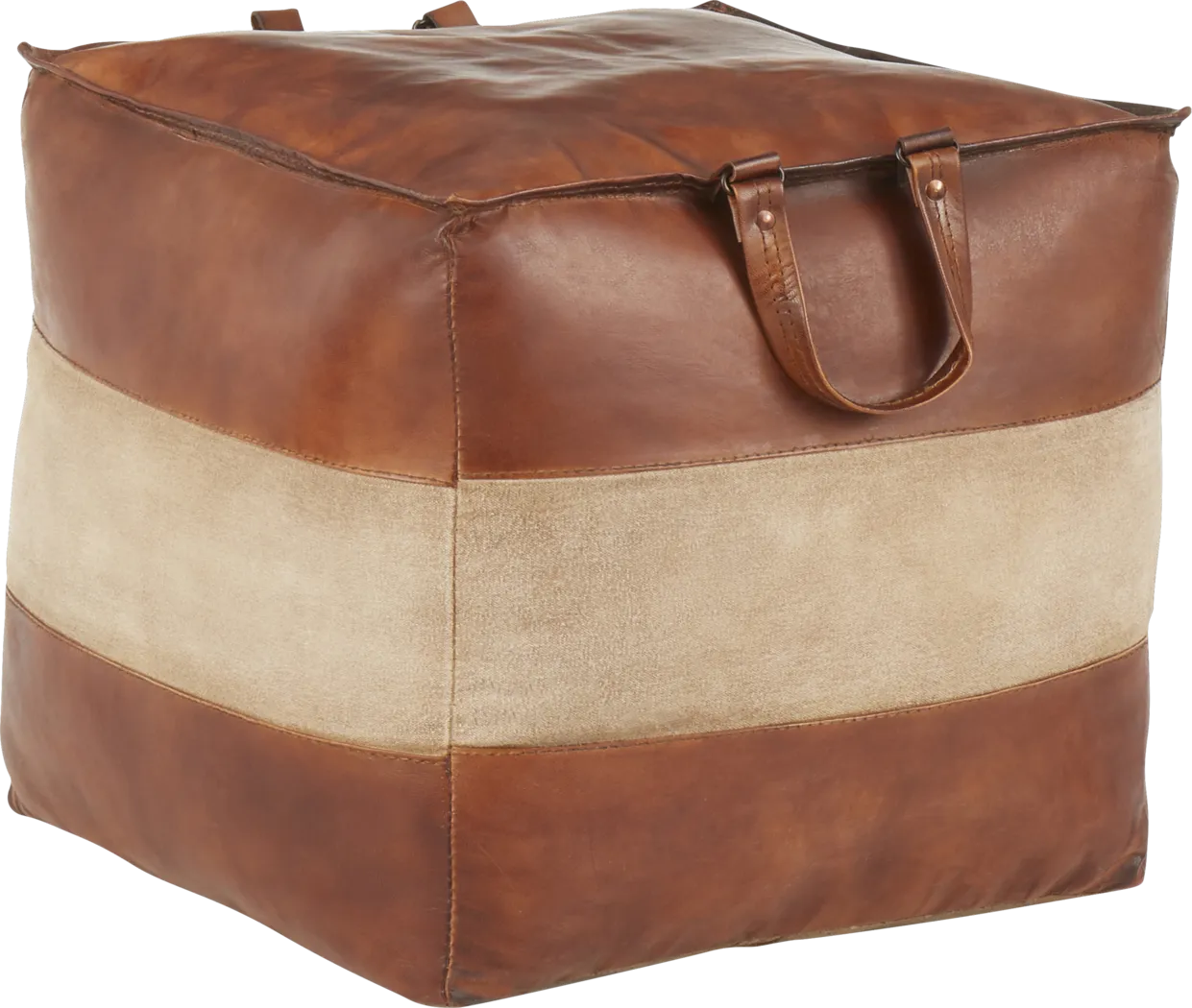 Martee Brown Ottoman - Thumbnail - Image 1